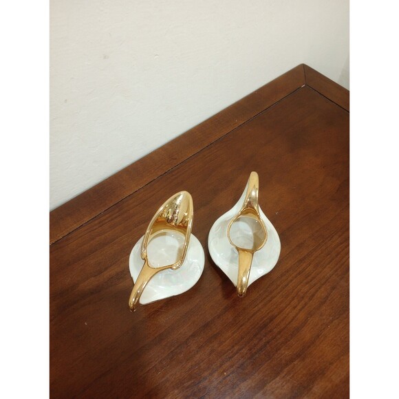 Vintage Art Deco Pearl China Co. Iridescent Lusterware Creamer and Suga Bowl Set - Picture 3 of 5